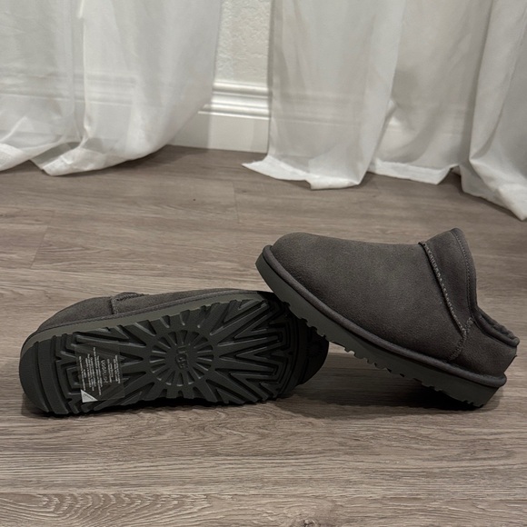UGG Shoes - 🆕 UGG Classic Micro Charcoal Suede Slip-Ons boots Size 7